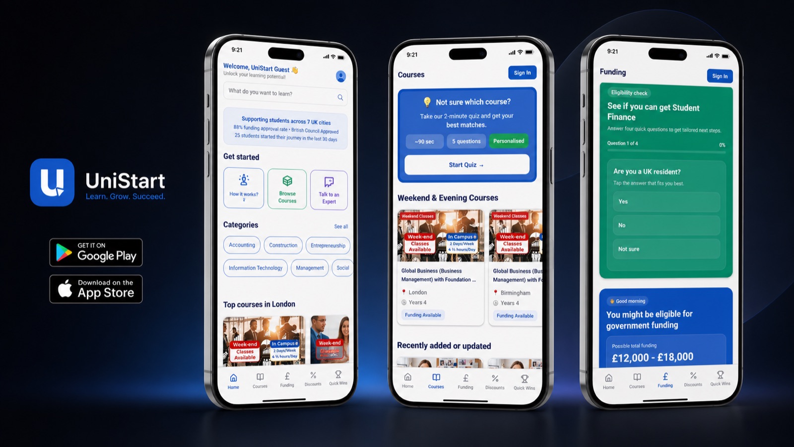 UniStart Mobile App